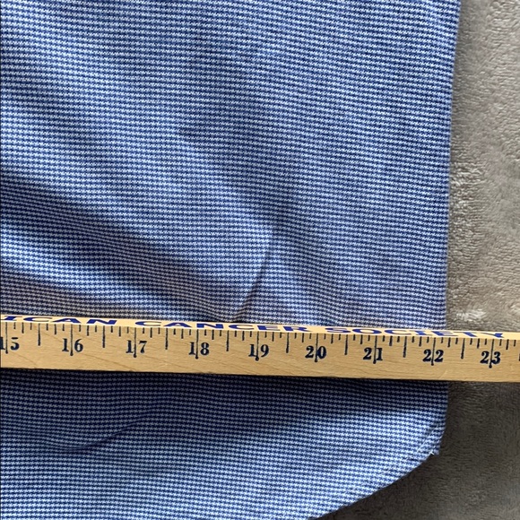 Psycho Bunny Blue and White Dress Shirt with Button-Down Collar - Picture 12 of 16